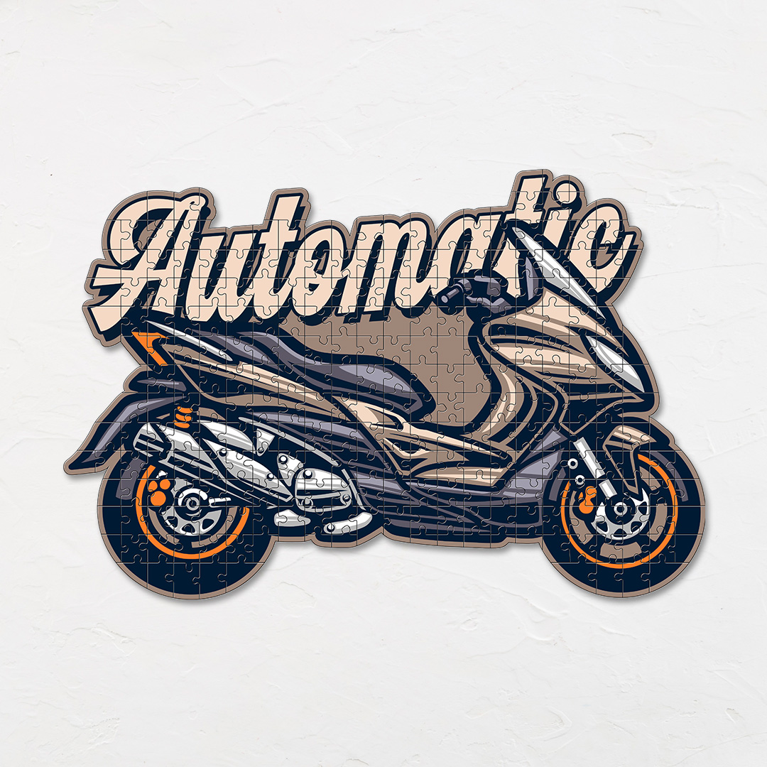 Automatic Motorcycle a perfectly crafted jigsaw puzzle for bike lovers