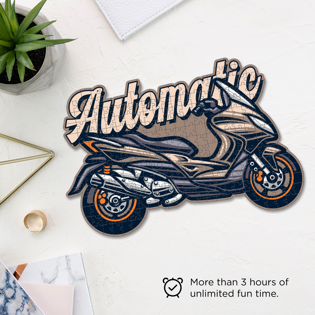 Automatic Motorcycle a perfectly crafted jigsaw puzzle for bike lovers