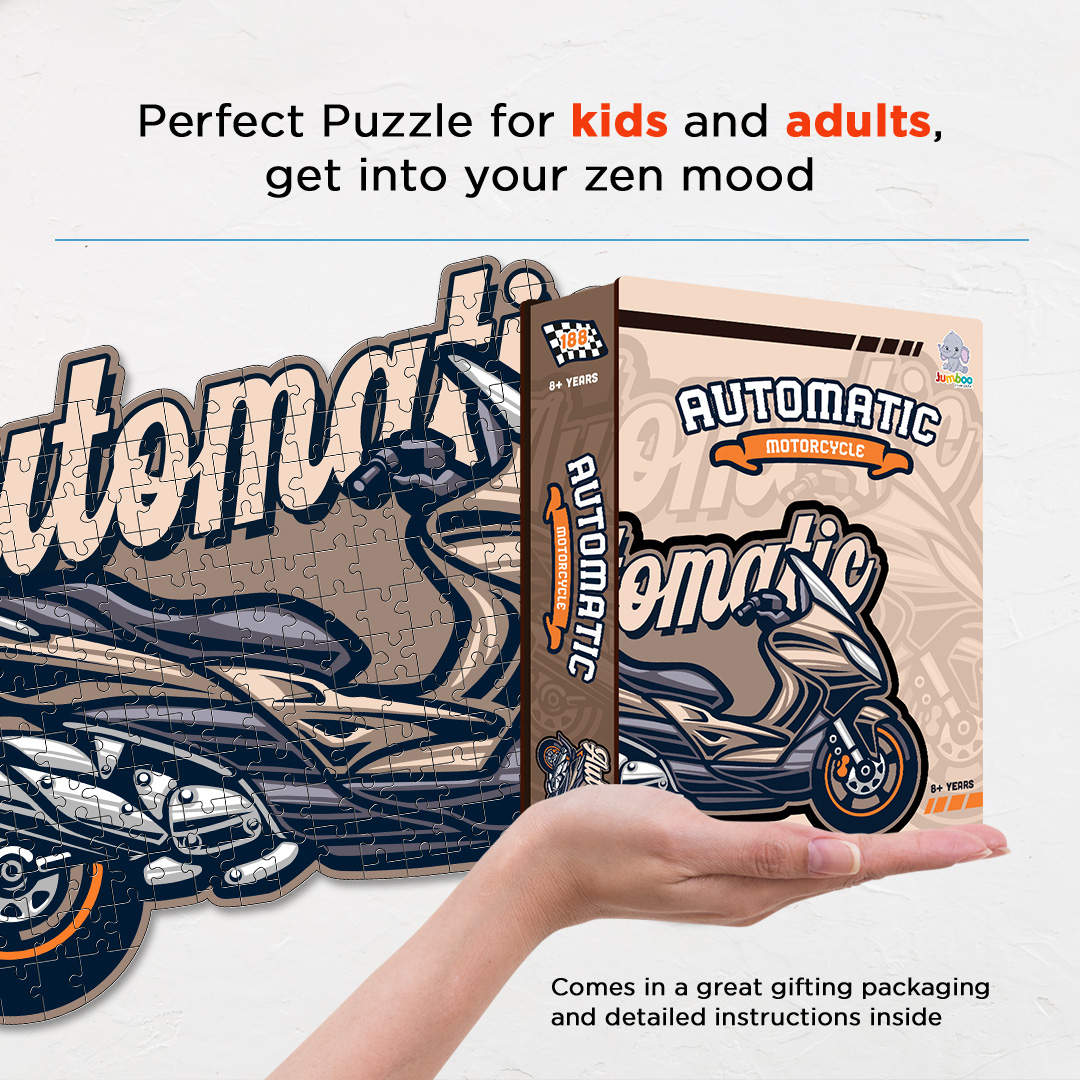 Automatic Motorcycle a perfectly crafted jigsaw puzzle for bike lovers
