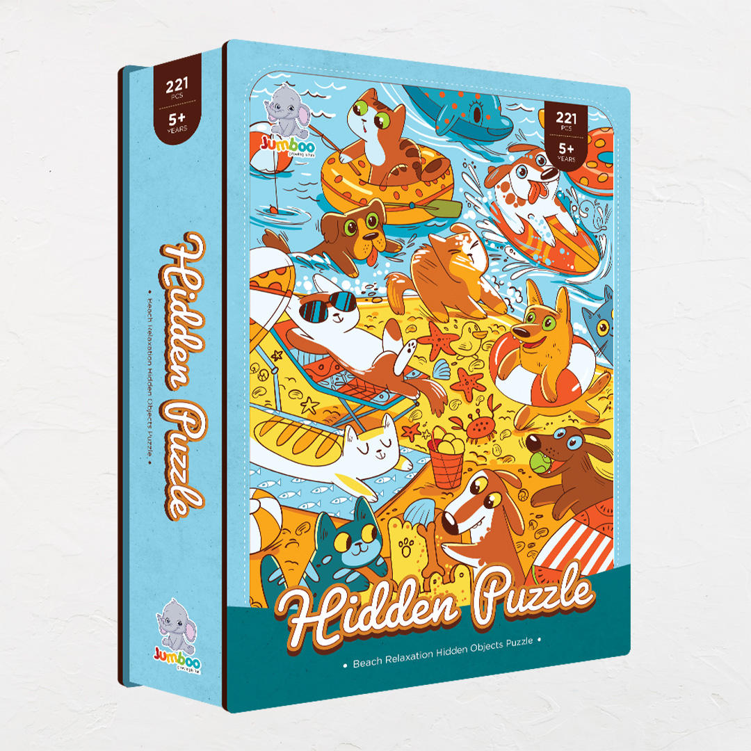 Beach Relaxation hidden objects puzzle perfect for the curious kids