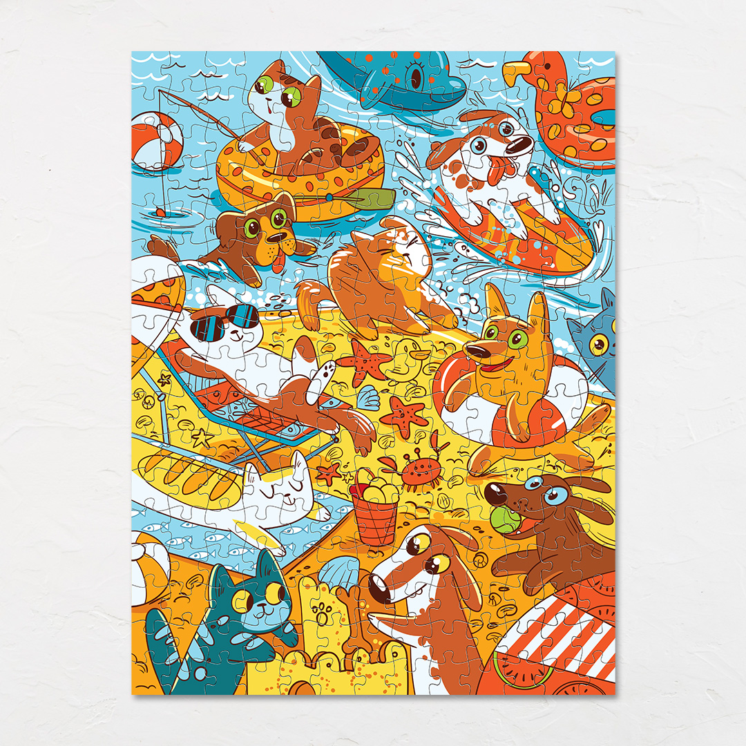 Beach Relaxation hidden objects puzzle perfect for the curious kids