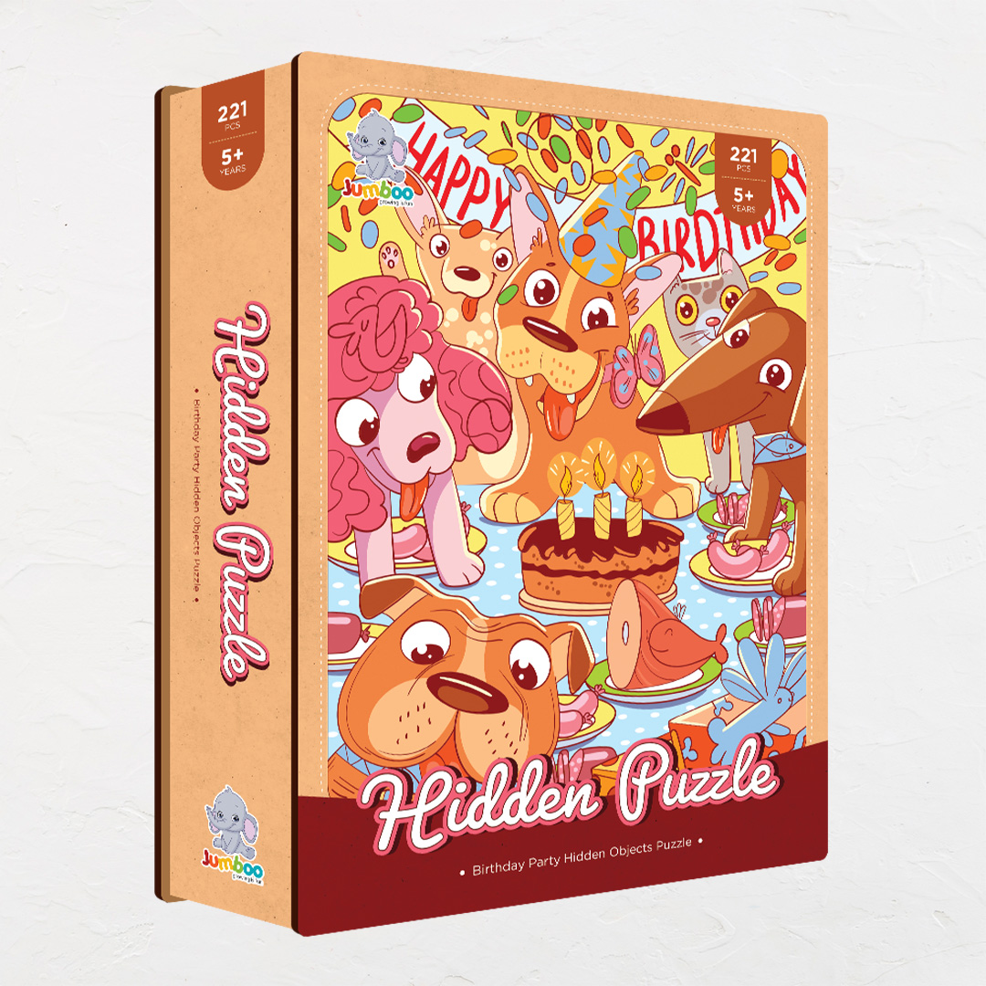 Birthday Party hidden objects puzzle perfect for the curious kids