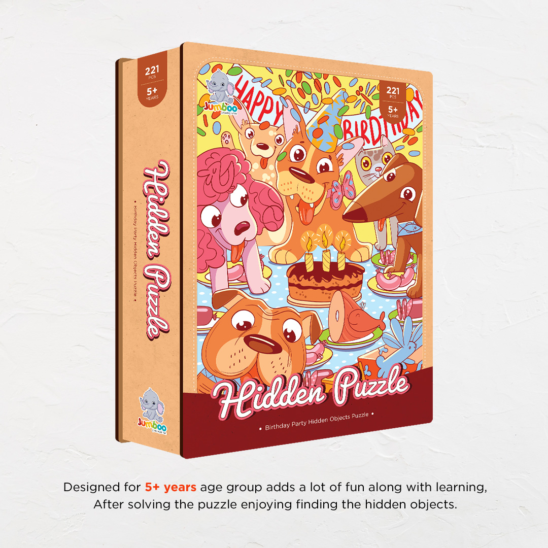Birthday Party hidden objects puzzle perfect for the curious kids