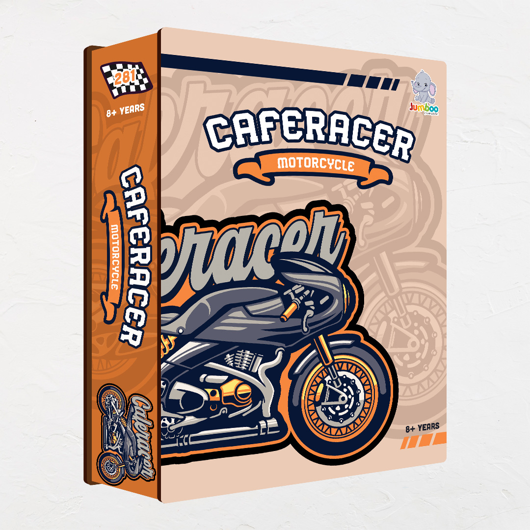 Caferacer Motorcycle a perfectly crafted jigsaw puzzle for bike lovers