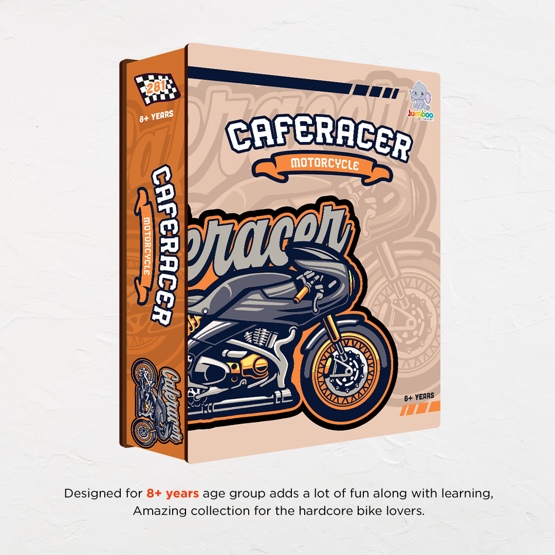 Caferacer Motorcycle a perfectly crafted jigsaw puzzle for bike lovers