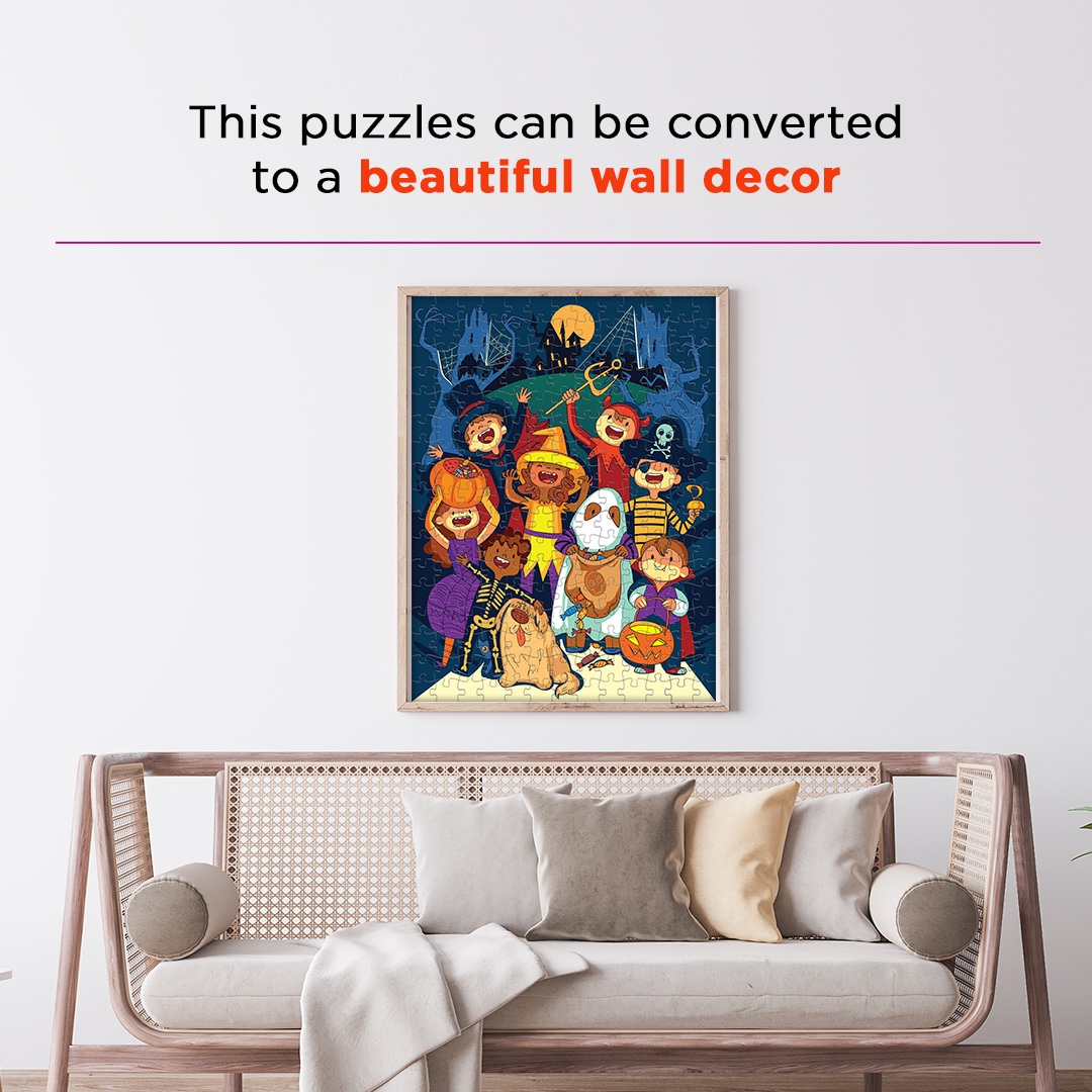 Candy Halloween hidden objects puzzle perfect for the curious kids