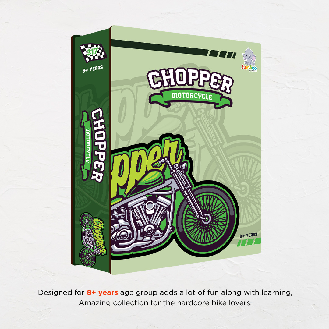 Chopper Motorcycle a perfectly crafted jigsaw puzzle for bike lovers