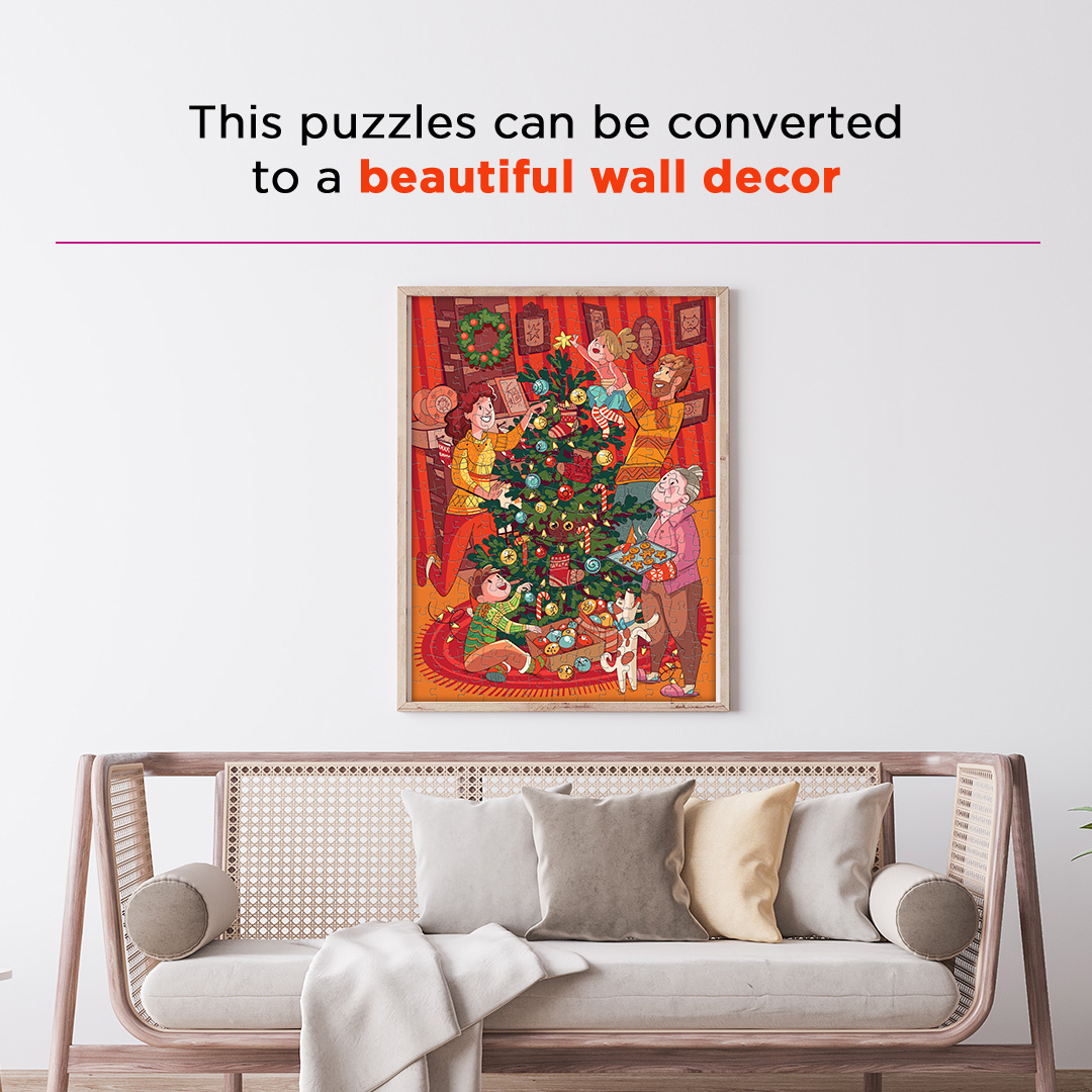 Christmas Eve hidden objects puzzle perfect for the curious kids