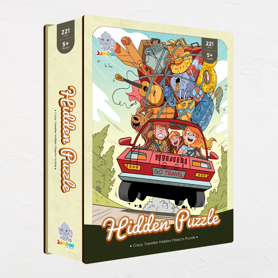 Crazy Traveller hidden objects puzzle perfect for the curious kids