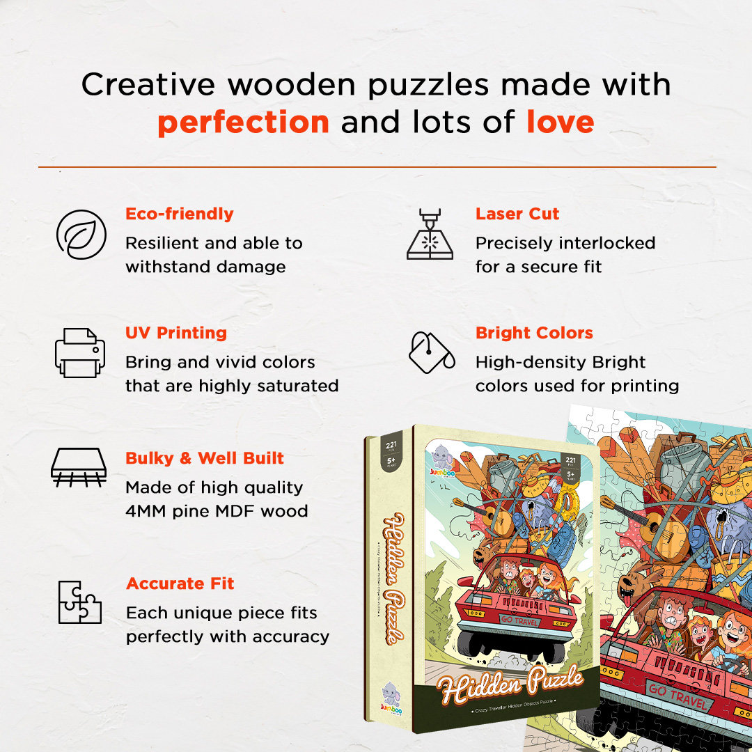 Crazy Traveller hidden objects puzzle perfect for the curious kids