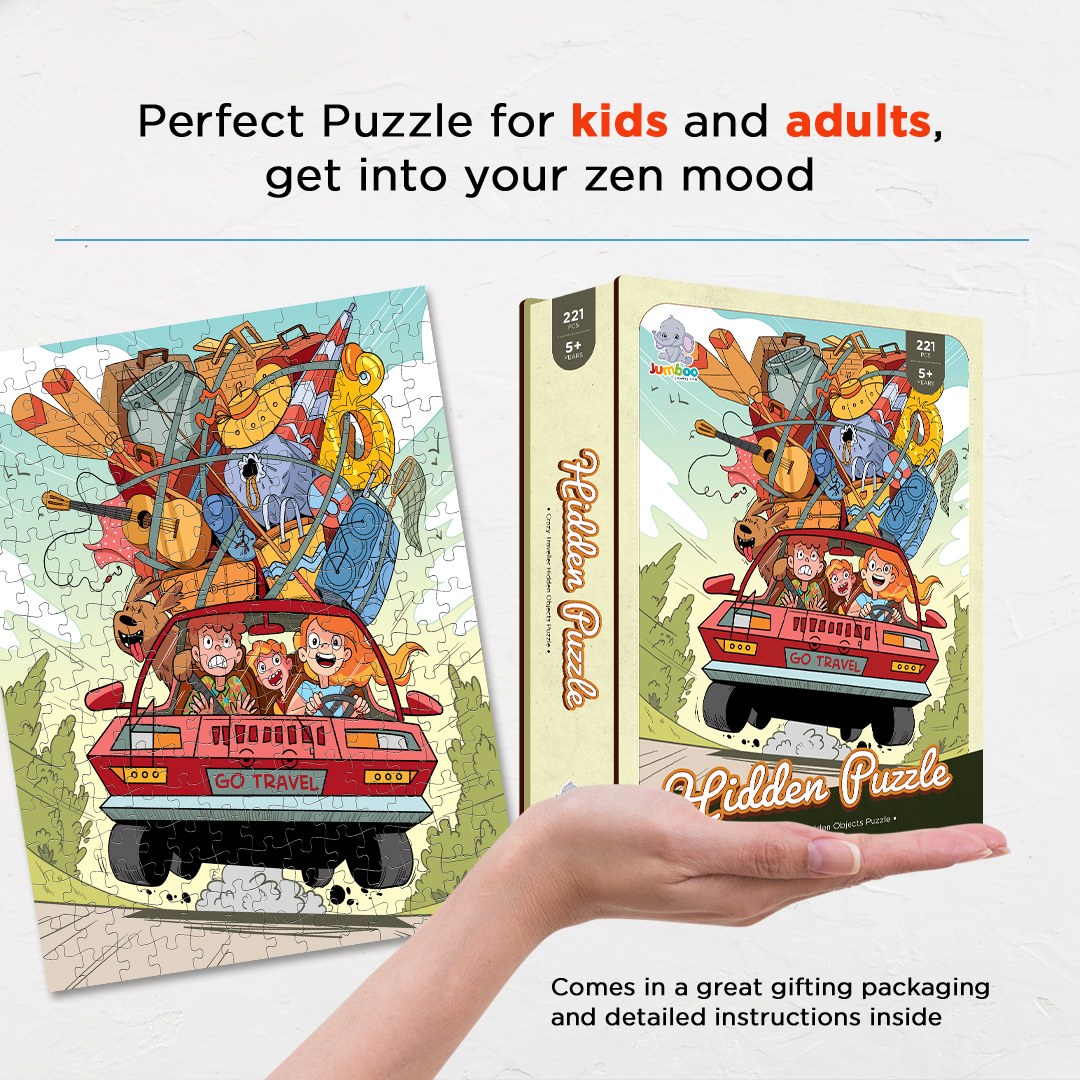 Crazy Traveller hidden objects puzzle perfect for the curious kids