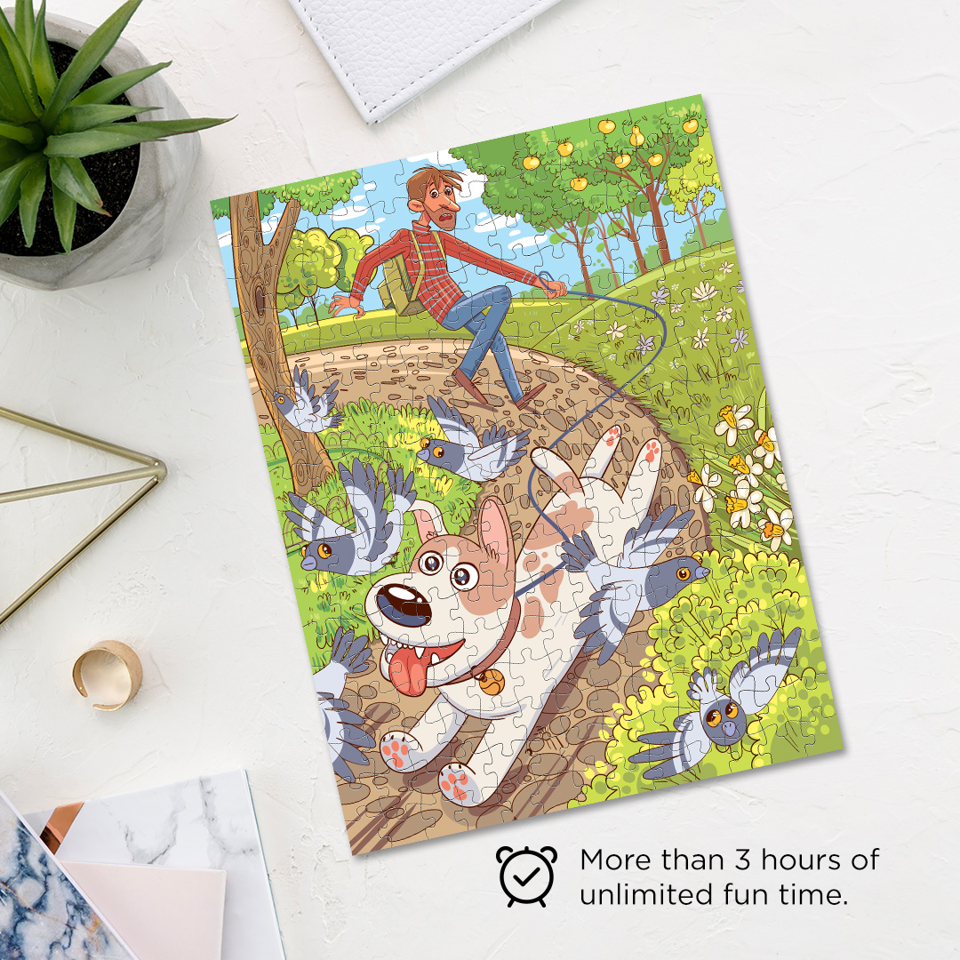 Dragging Around Park objects puzzle perfect for the curious kids
