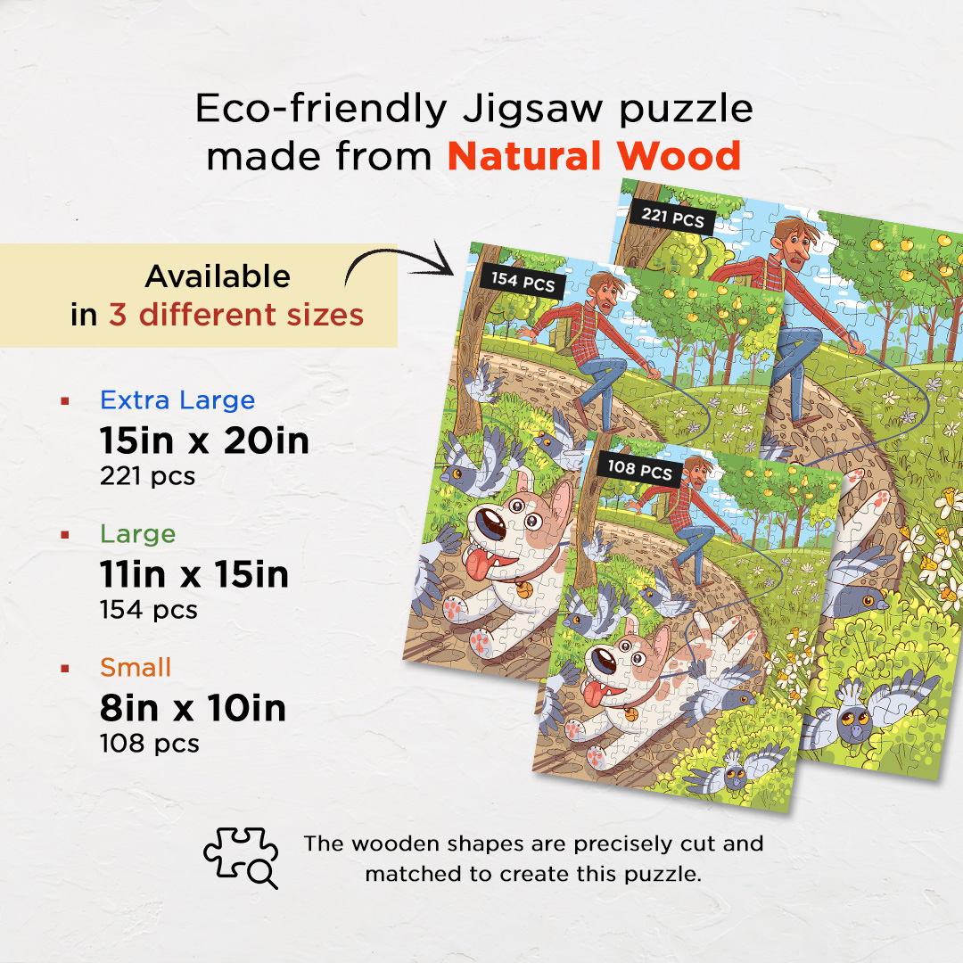 Dragging Around Park objects puzzle perfect for the curious kids