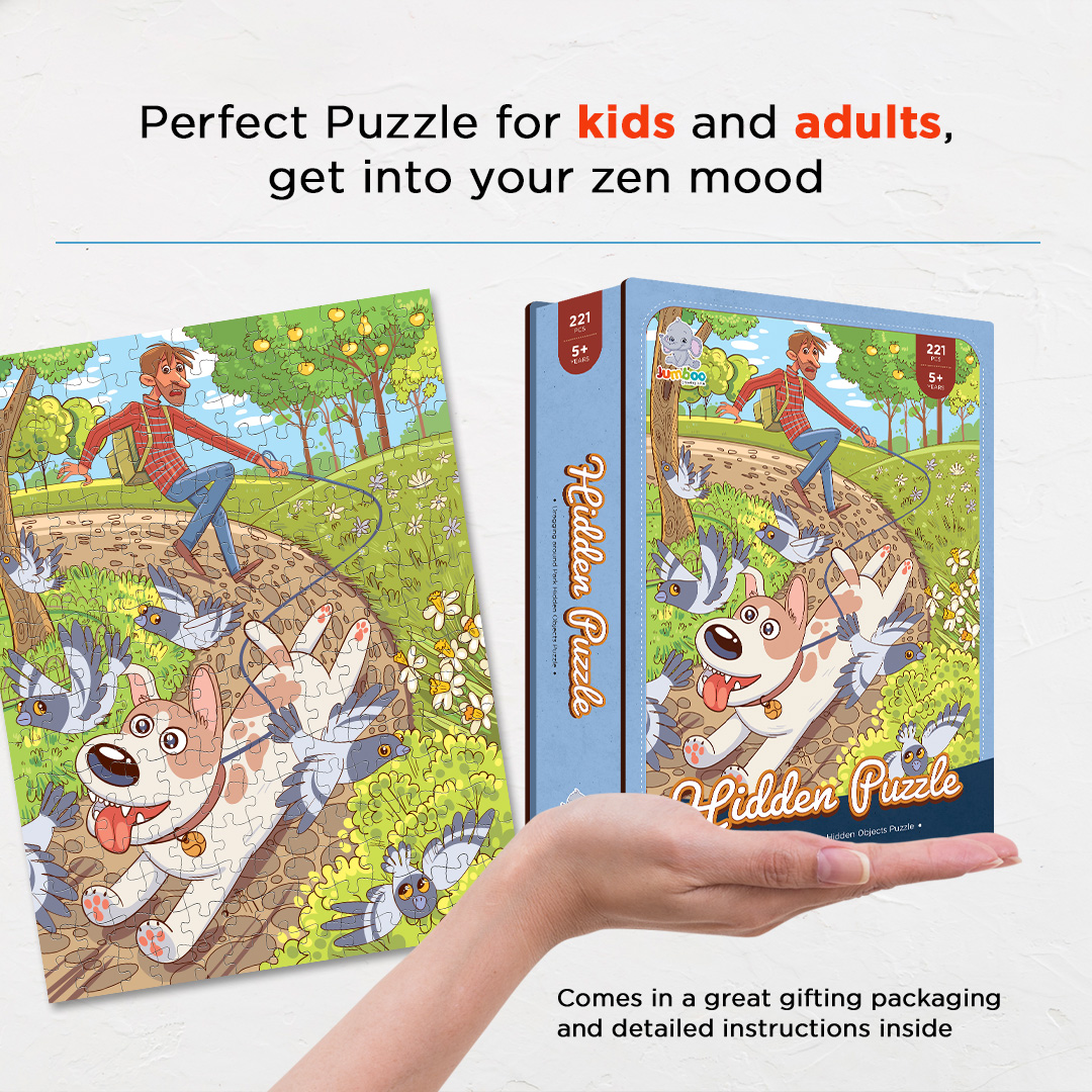 Dragging Around Park objects puzzle perfect for the curious kids