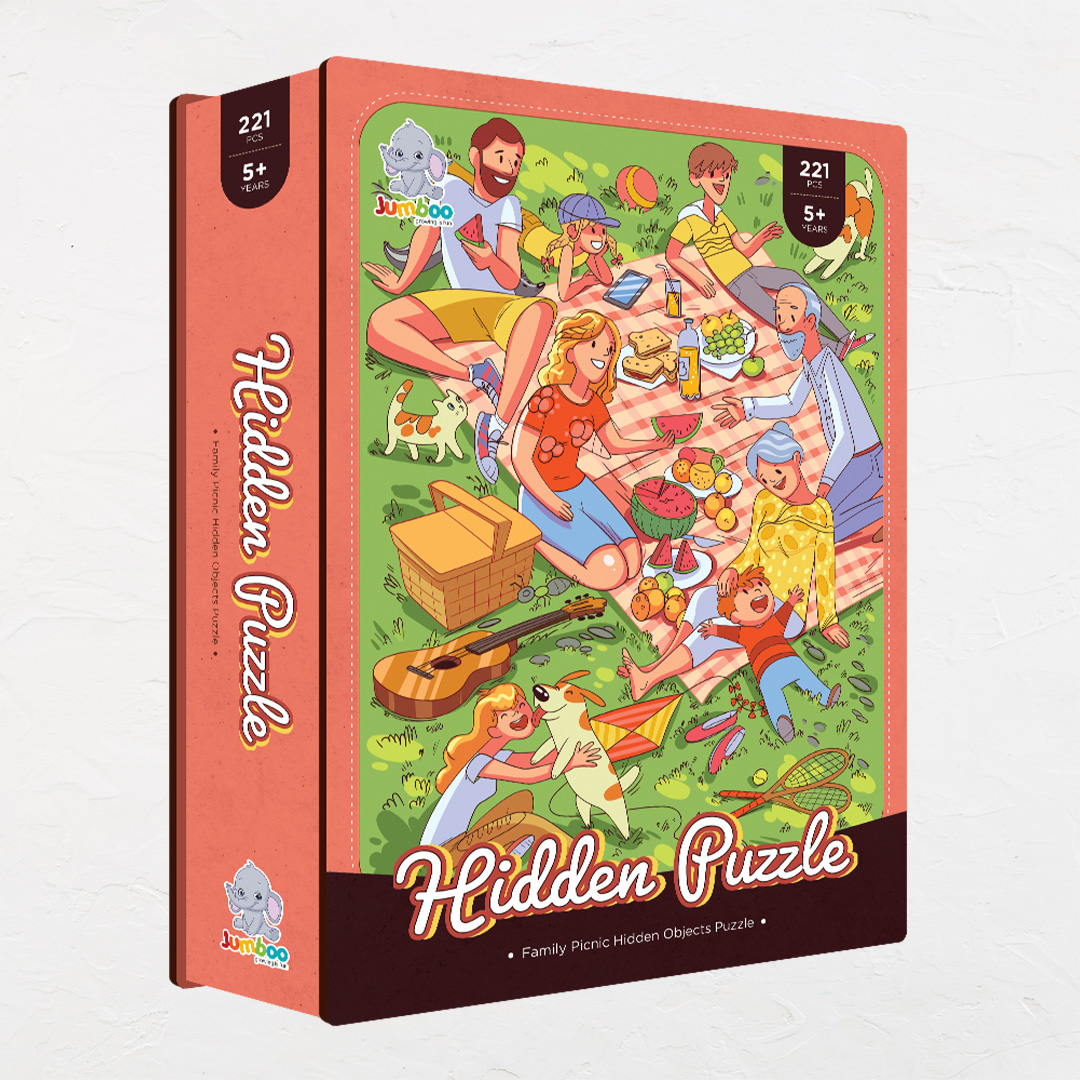 Family Picnic hidden objects puzzle perfect for the curious kids