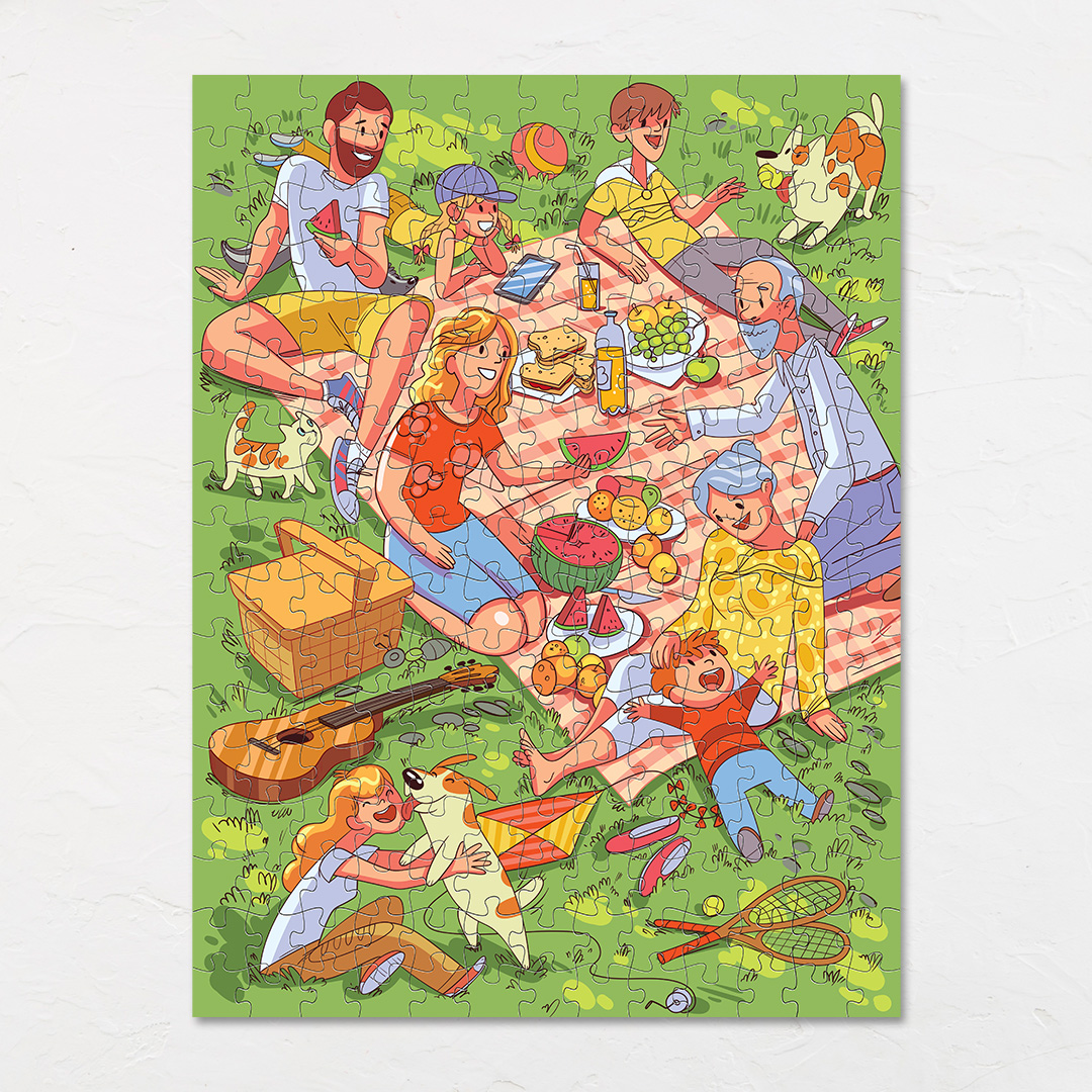 Family Picnic hidden objects puzzle perfect for the curious kids