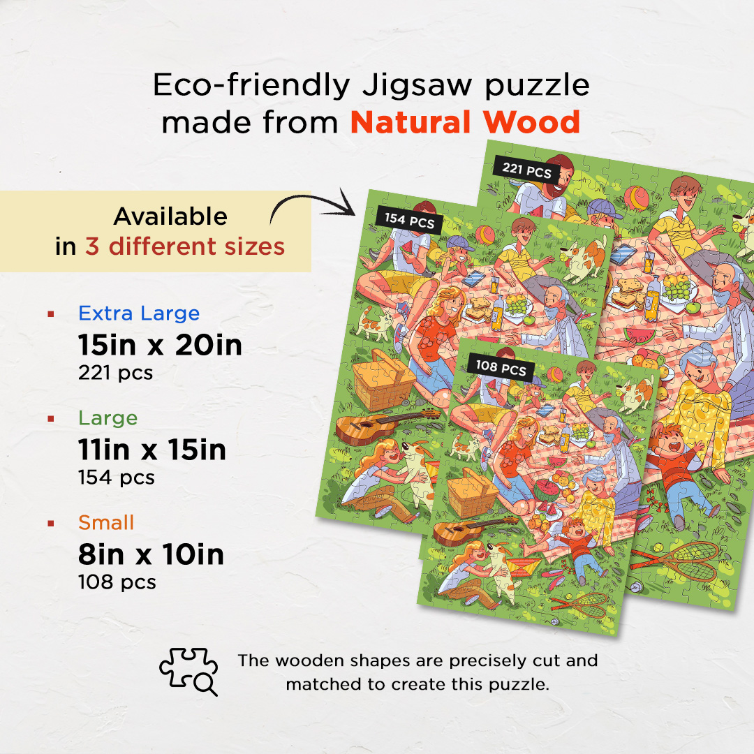 Family Picnic hidden objects puzzle perfect for the curious kids