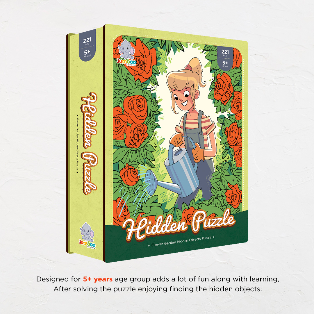 Flower Garden hidden objects puzzle perfect for the curious kids