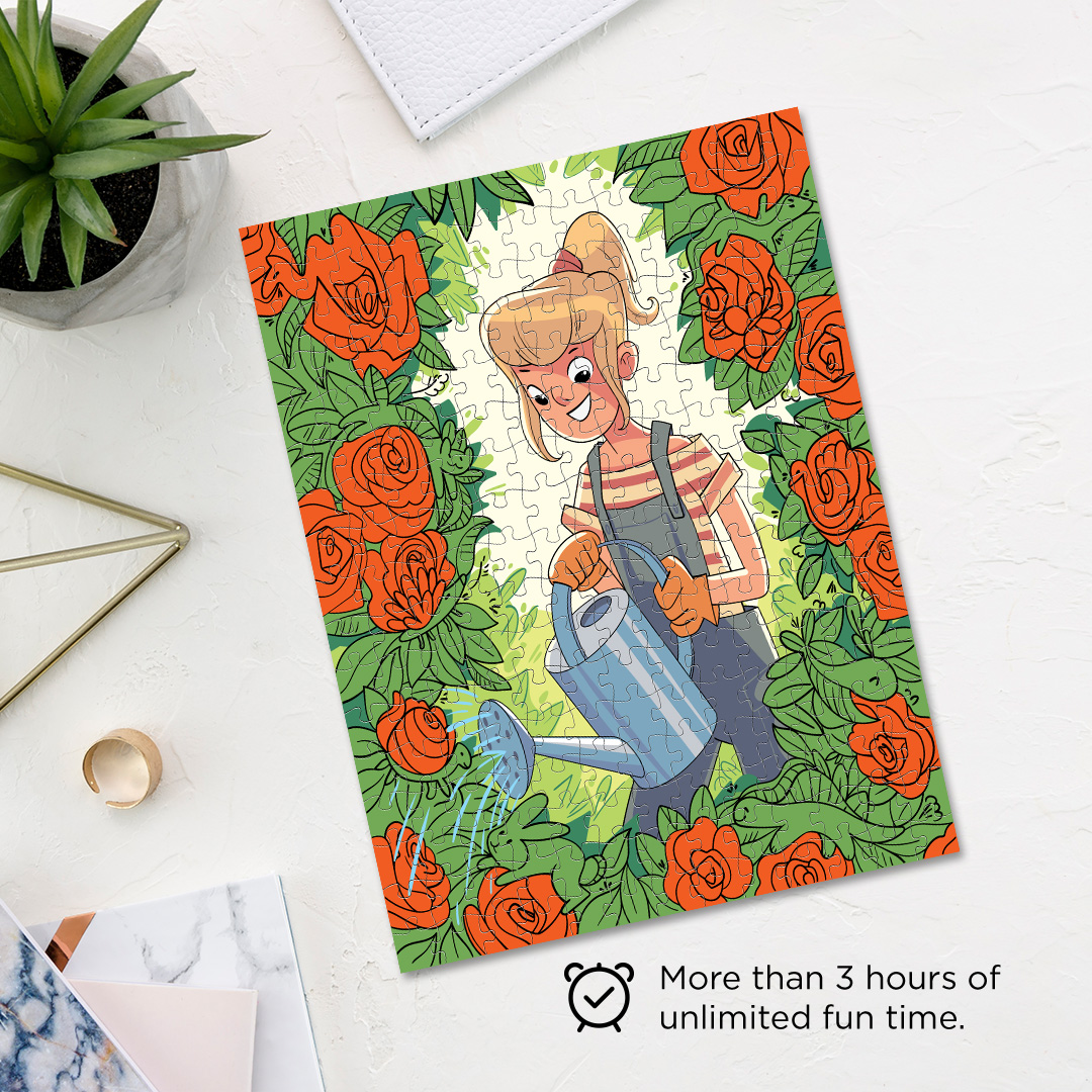 Flower Garden hidden objects puzzle perfect for the curious kids