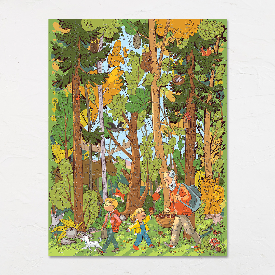Forest Dwellers objects puzzle perfect for the curious kids