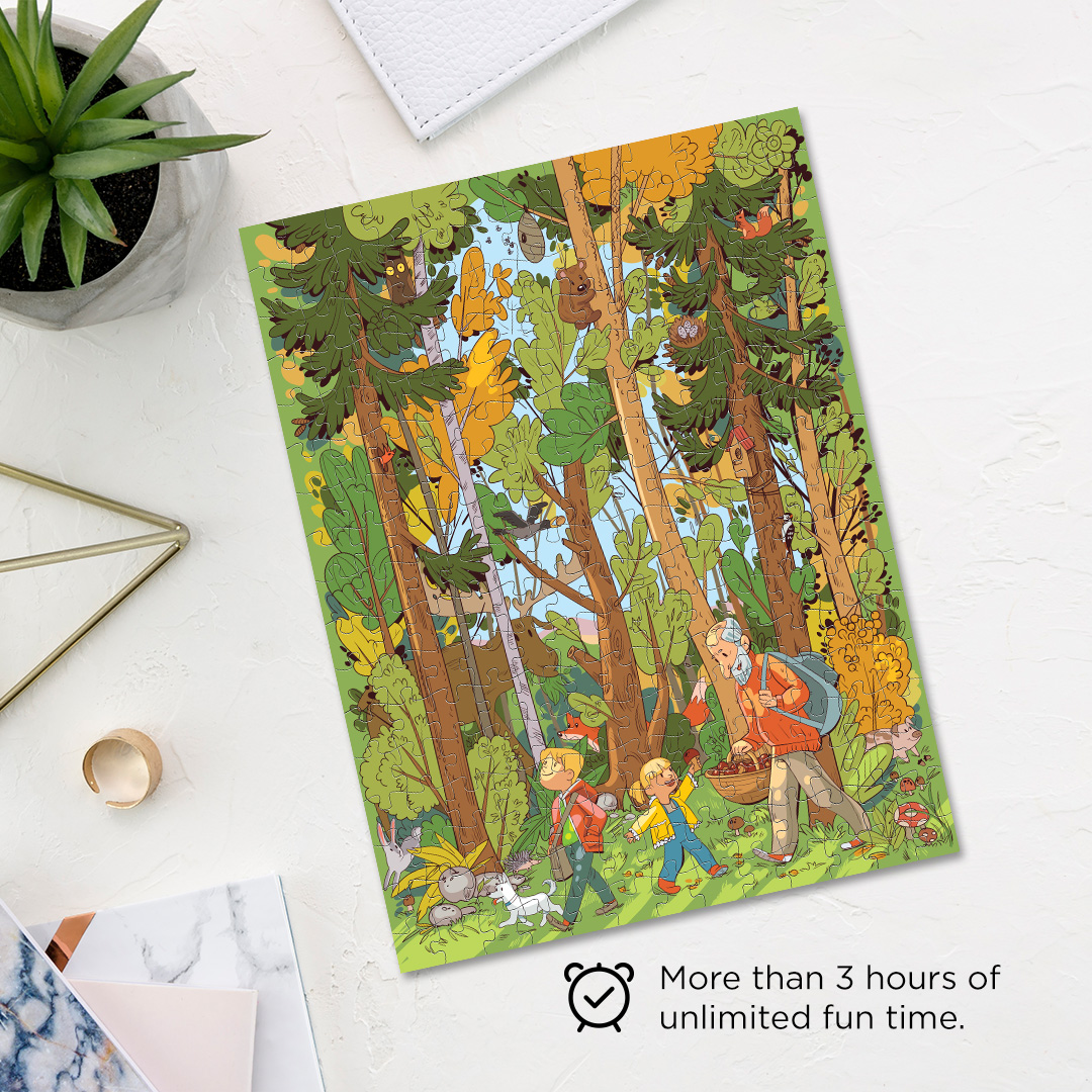 Forest Dwellers objects puzzle perfect for the curious kids