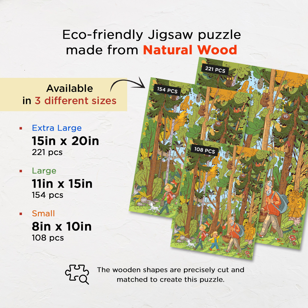 Forest Dwellers objects puzzle perfect for the curious kids