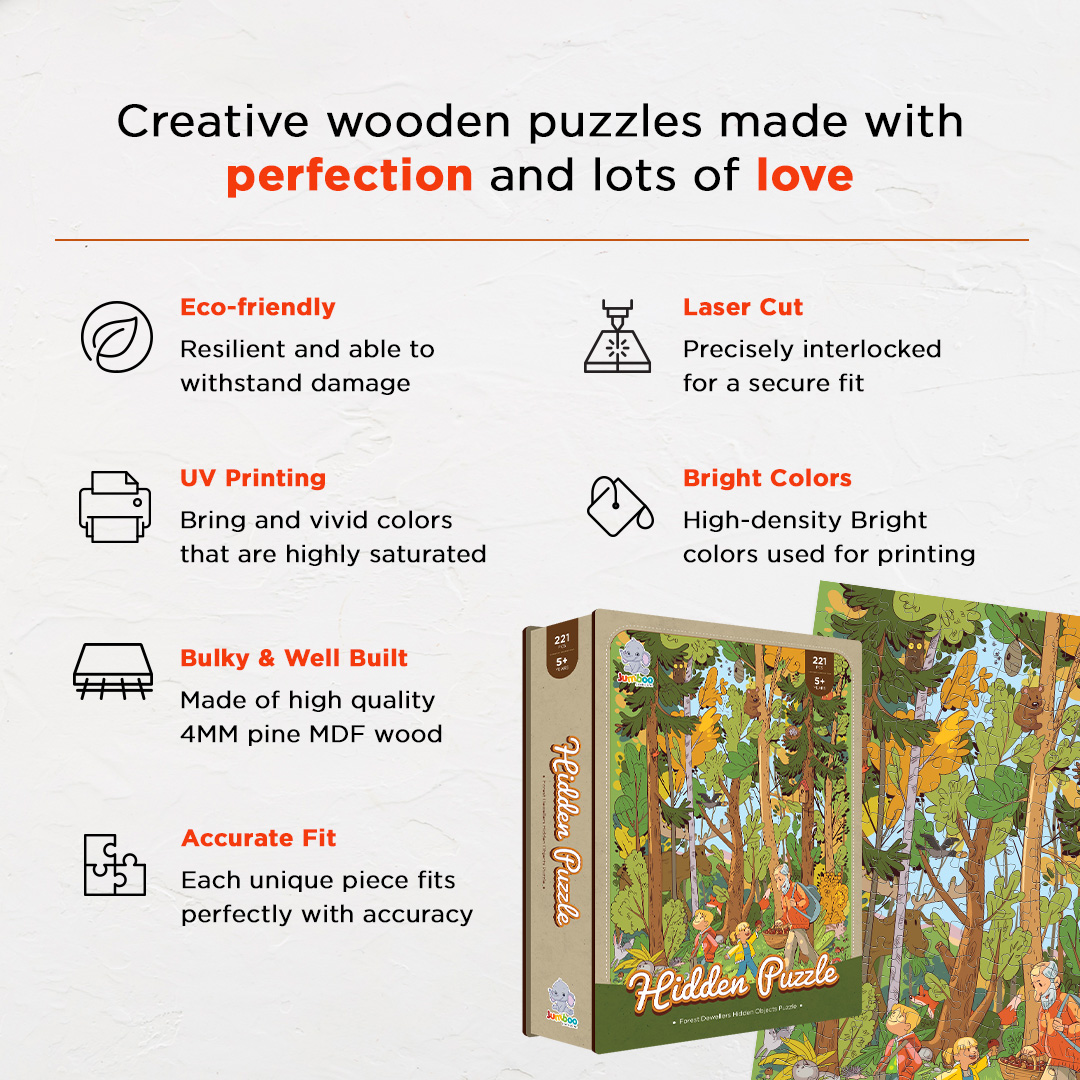 Forest Dwellers objects puzzle perfect for the curious kids