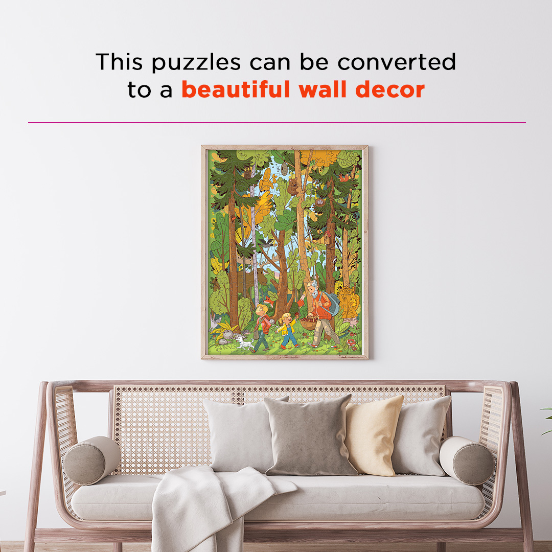 Forest Dwellers objects puzzle perfect for the curious kids
