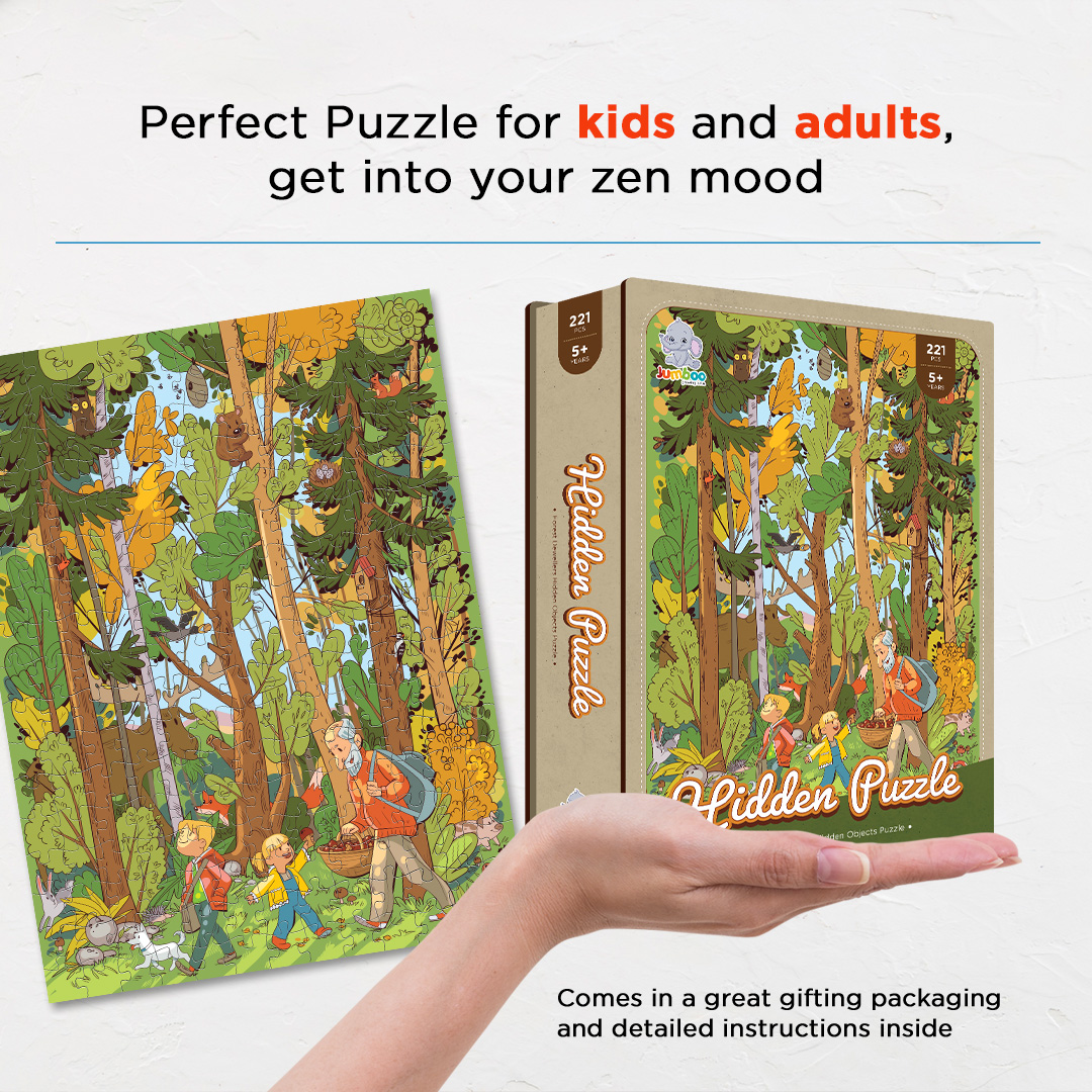 Forest Dwellers objects puzzle perfect for the curious kids