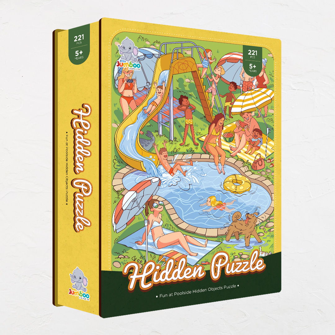 Fun at Poolside hidden objects puzzle perfect for the curious kids