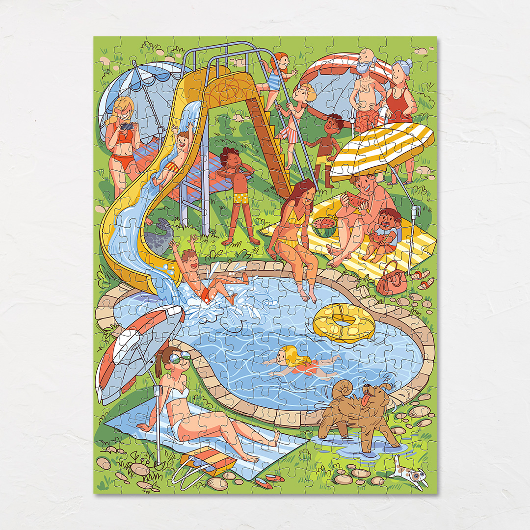 Fun at Poolside hidden objects puzzle perfect for the curious kids