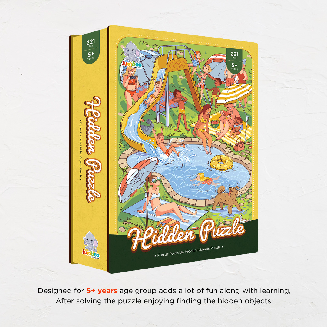 Fun at Poolside hidden objects puzzle perfect for the curious kids