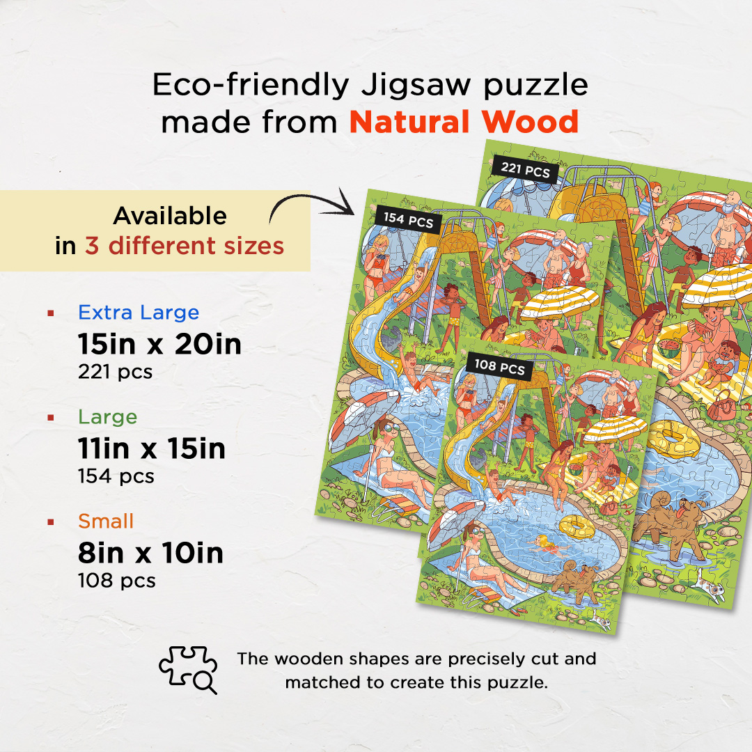 Fun at Poolside hidden objects puzzle perfect for the curious kids