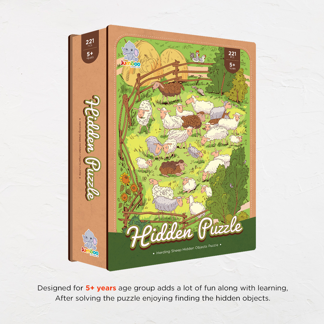 Herding Sheep objects puzzle perfect for the curious kids