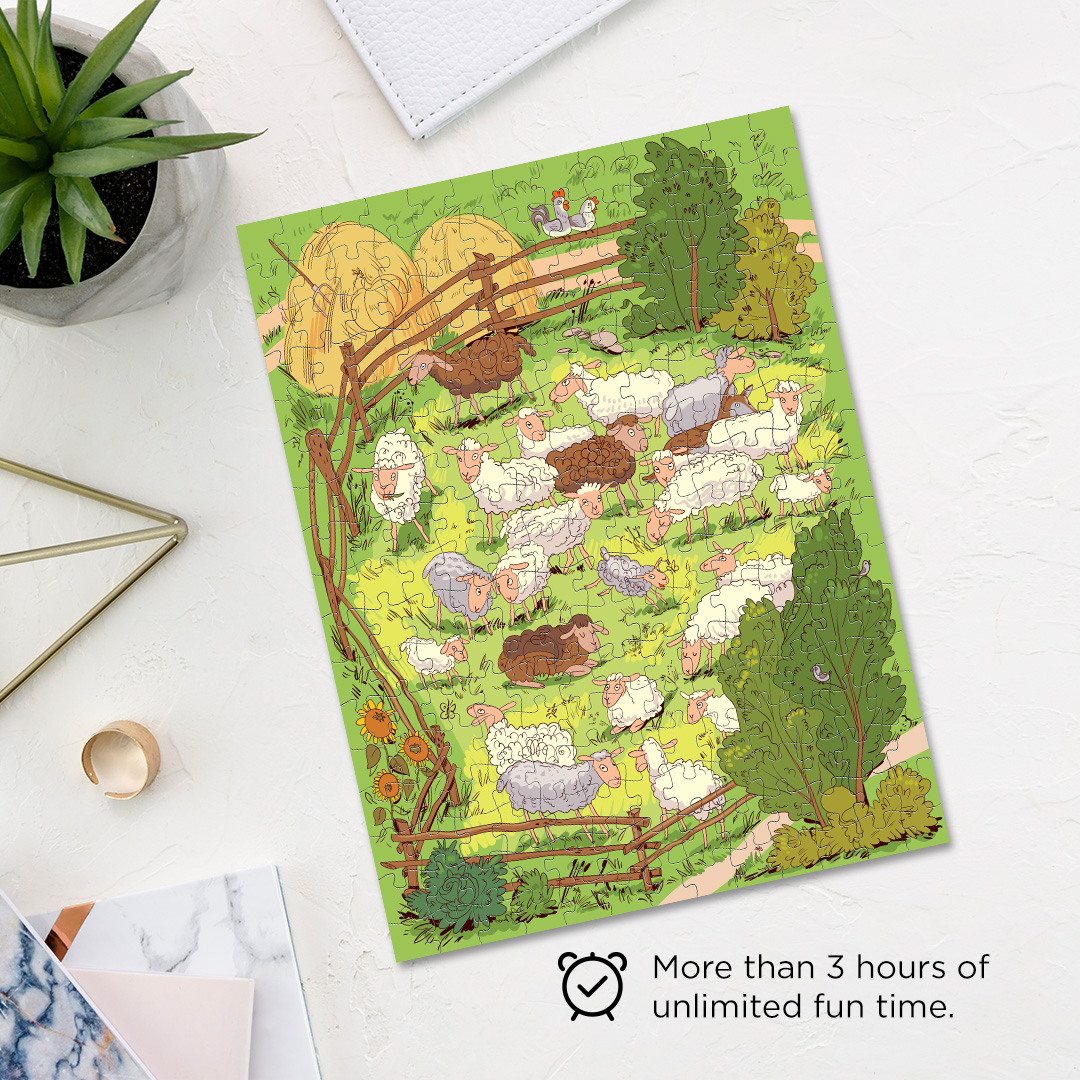 Herding Sheep objects puzzle perfect for the curious kids