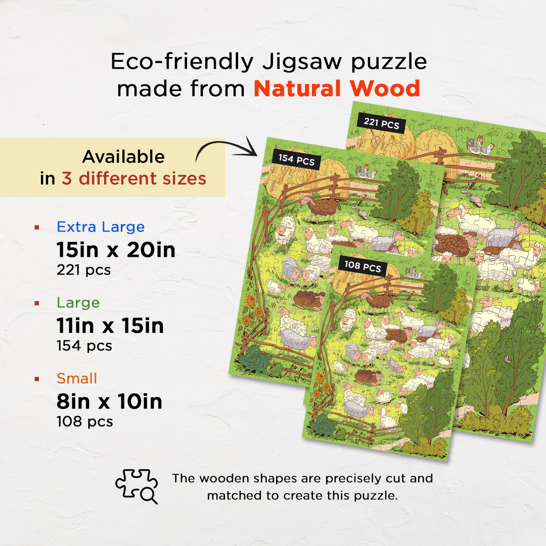 Herding Sheep objects puzzle perfect for the curious kids
