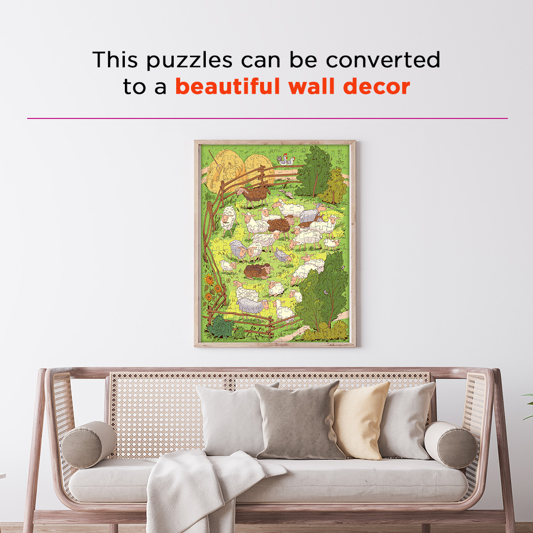 Herding Sheep objects puzzle perfect for the curious kids