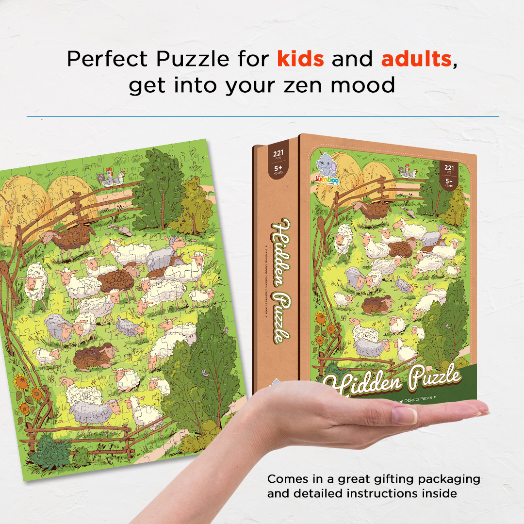 Herding Sheep objects puzzle perfect for the curious kids