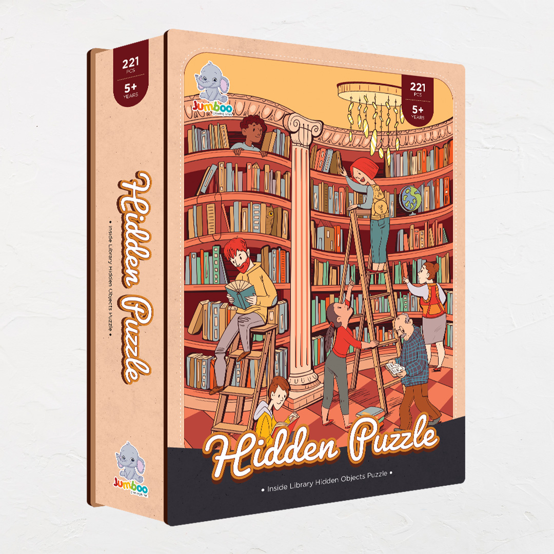 Inside Library hidden objects puzzle perfect for the curious kids