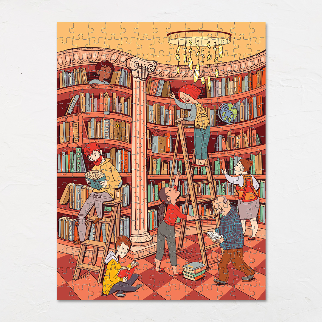 Inside Library hidden objects puzzle perfect for the curious kids
