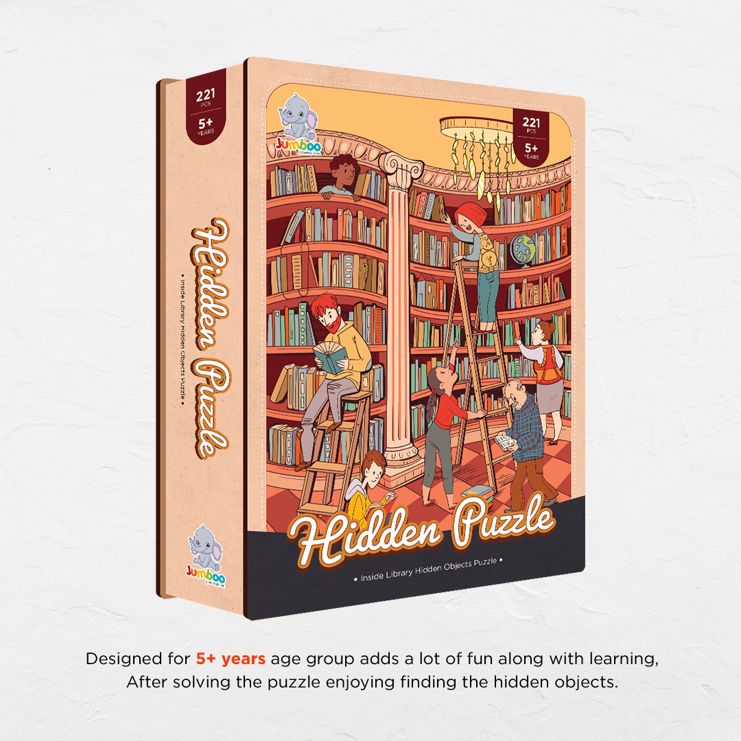 Inside Library hidden objects puzzle perfect for the curious kids