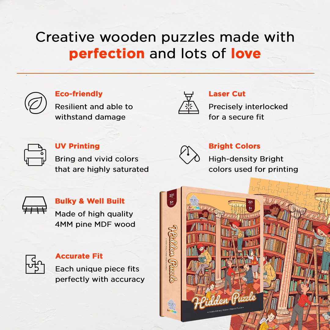 Inside Library hidden objects puzzle perfect for the curious kids
