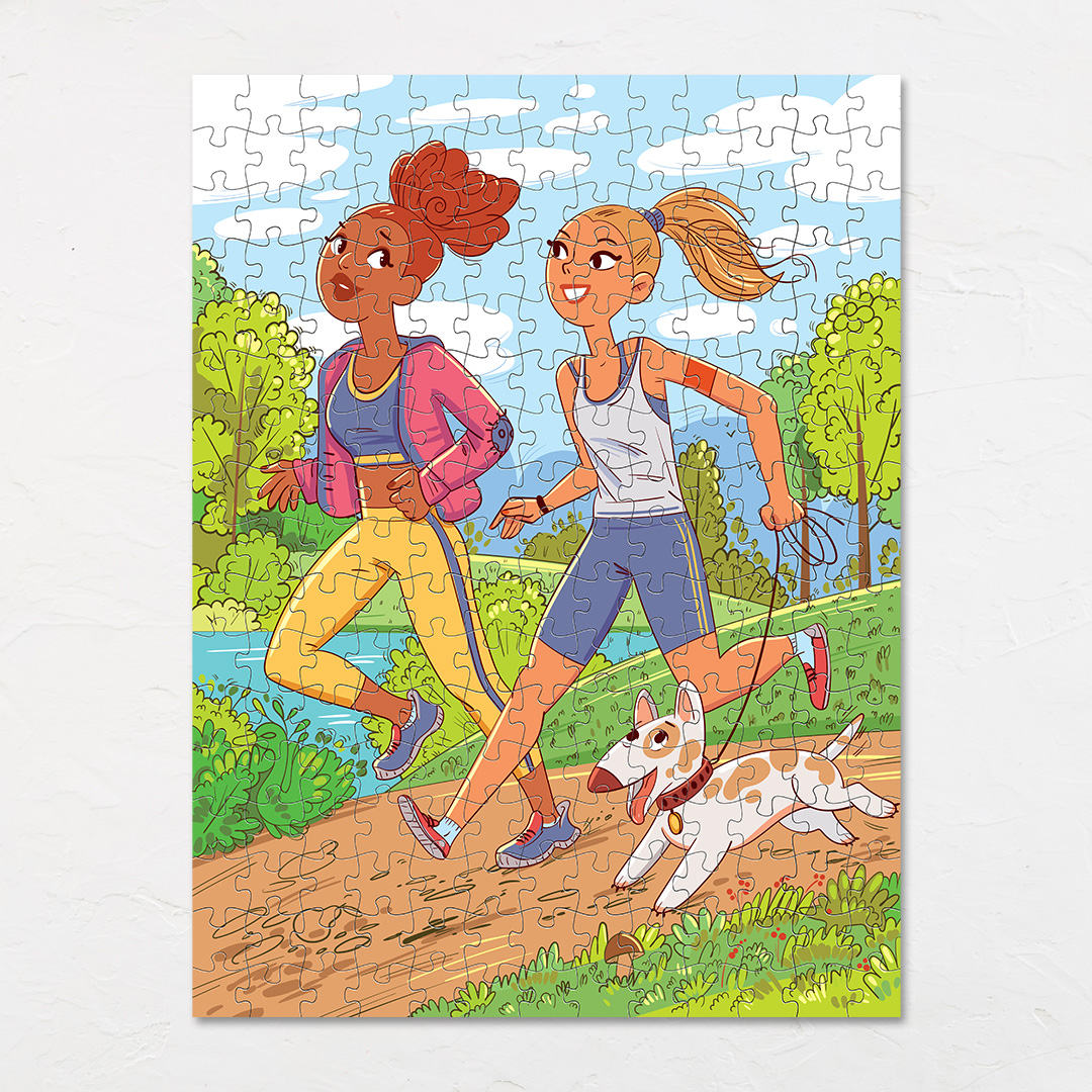 Joggers Park objects puzzle perfect for the curious kids