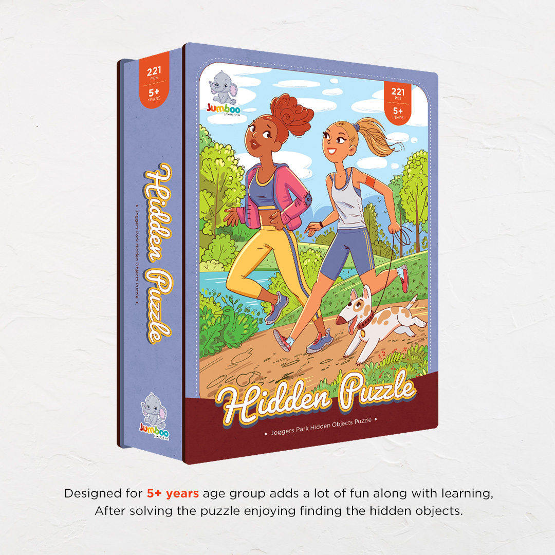 Joggers Park objects puzzle perfect for the curious kids