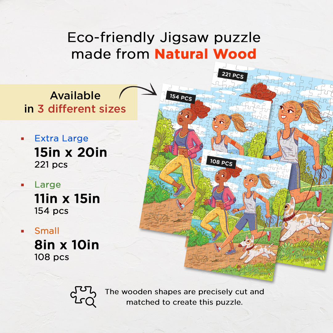 Joggers Park objects puzzle perfect for the curious kids