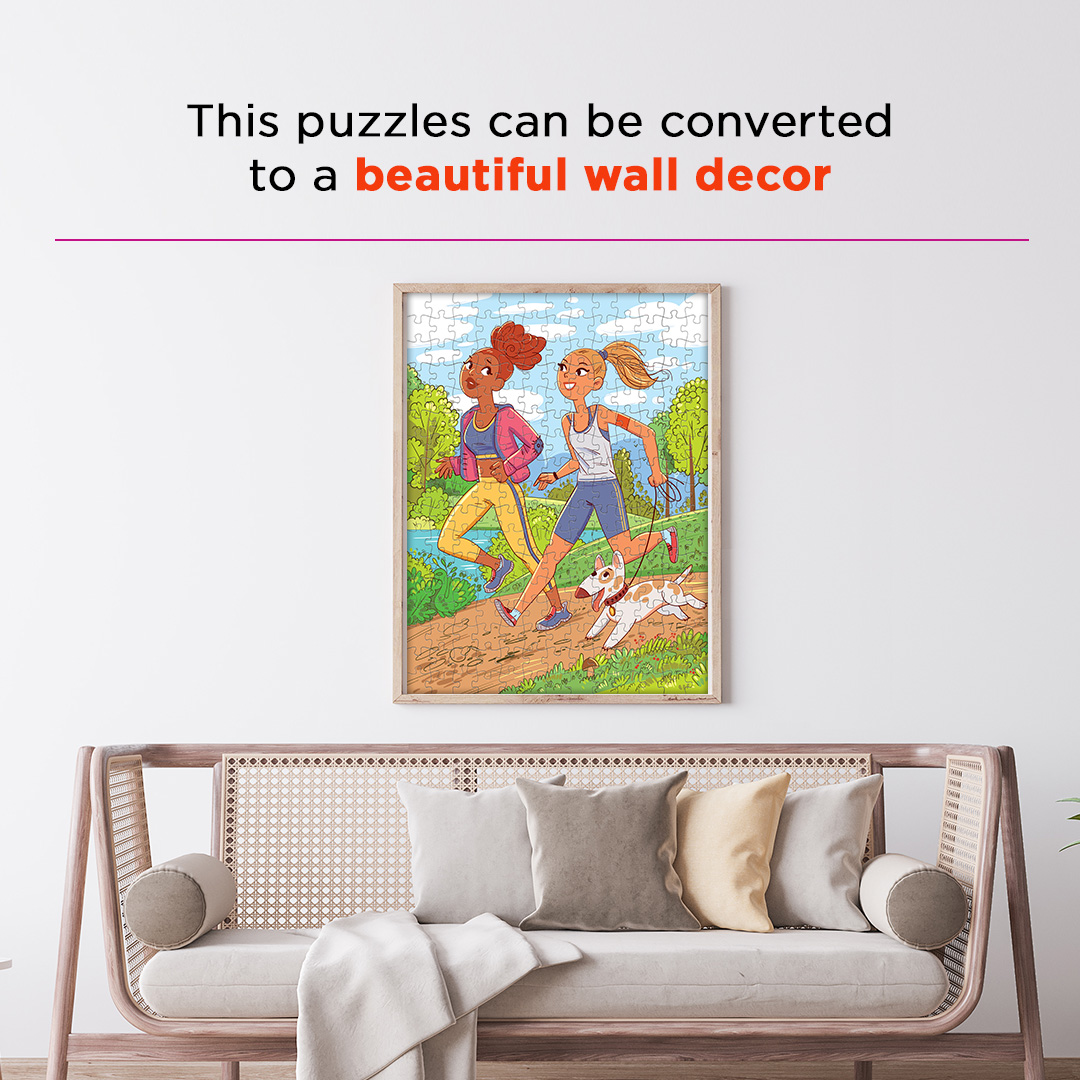 Joggers Park objects puzzle perfect for the curious kids