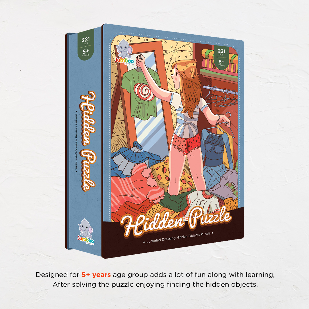 Jumbled Dressing hidden objects puzzle perfect for the curious kids