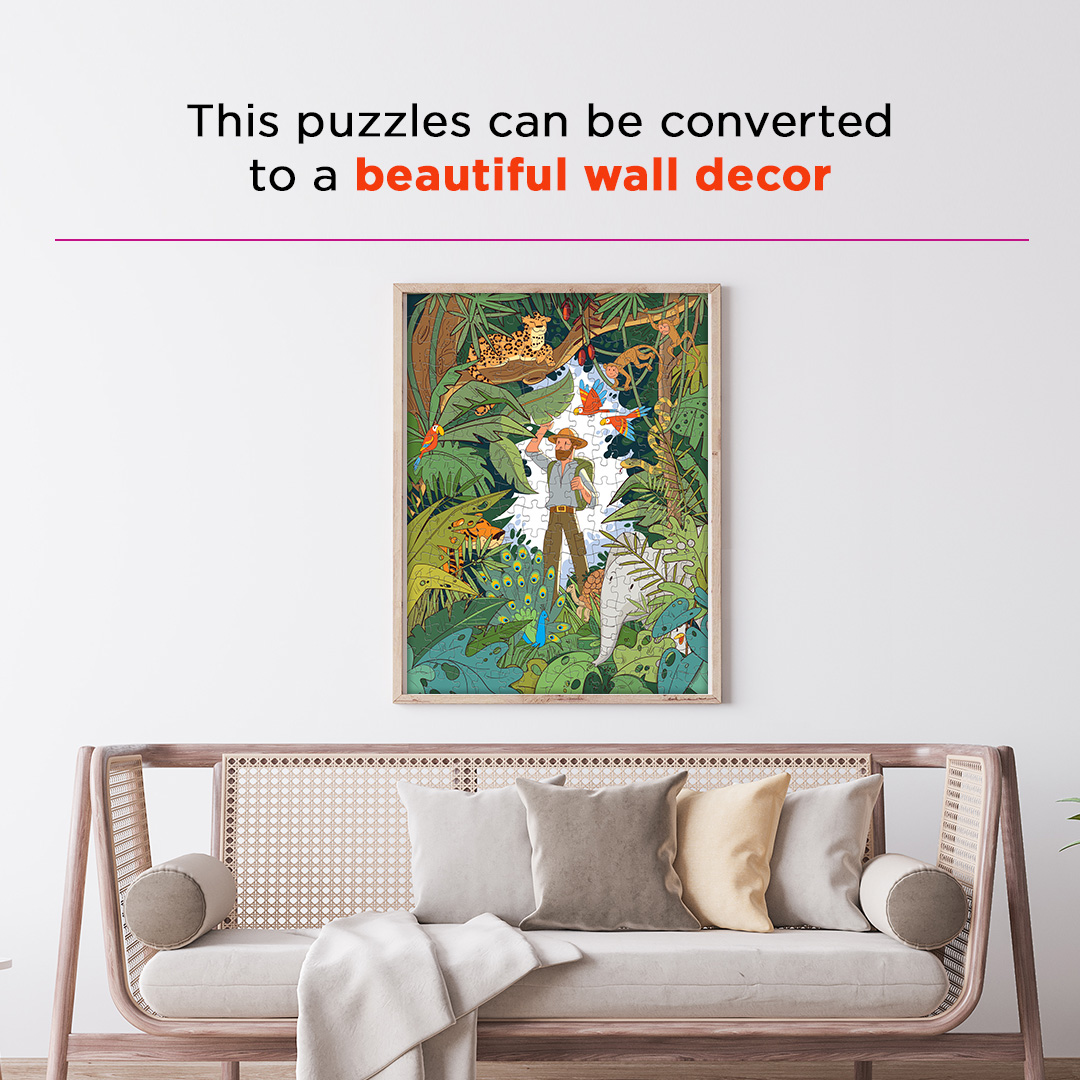 Jungle Animals objects puzzle perfect for the curious kids