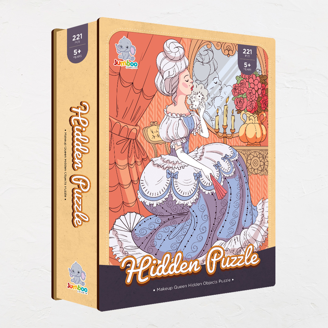 Makeup Queen hidden objects puzzle perfect for the curious kids