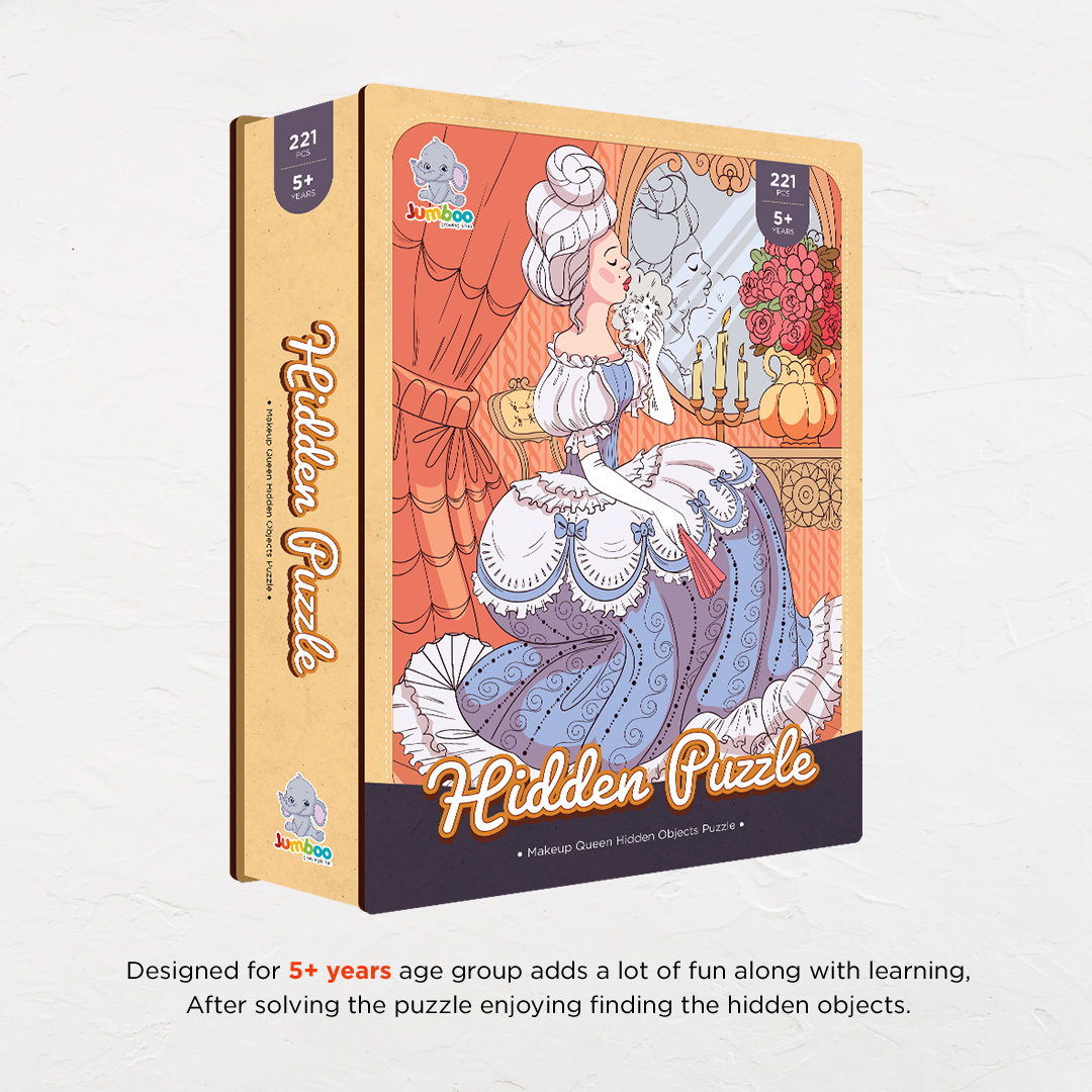 Makeup Queen hidden objects puzzle perfect for the curious kids